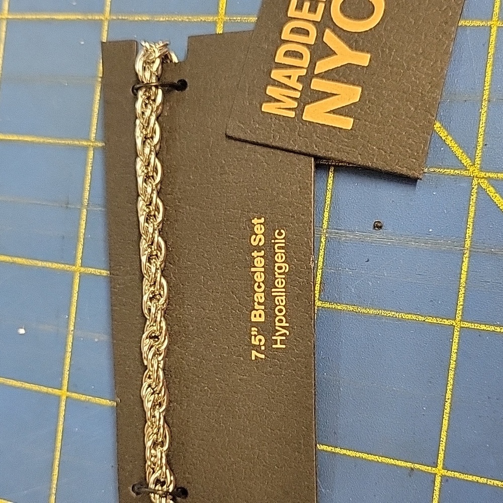 Madden Nyc Silver Tone Hypoallergenic Bracelet